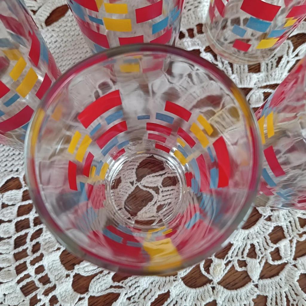 Très jolis verres à orangeade vintage
