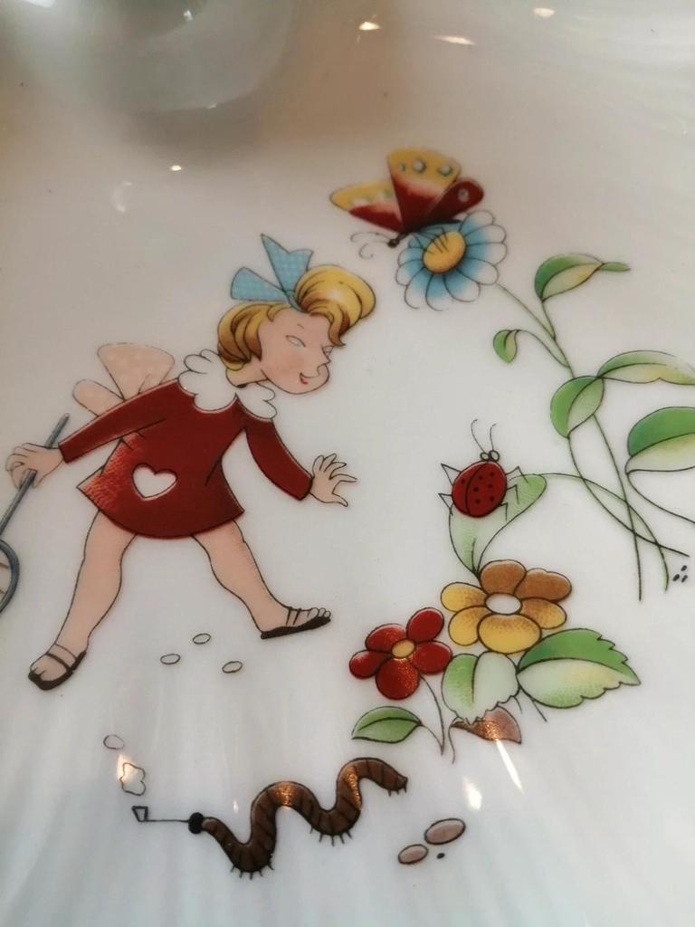 Ancienne assiette à boullie porcelaine de limoges R. Leclair