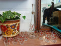Très jolie ancienne carafe et verres année 60