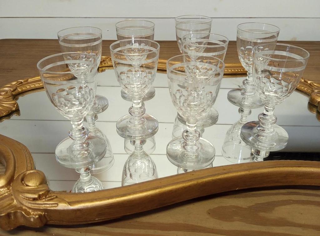 Magnifiques verres en cristal