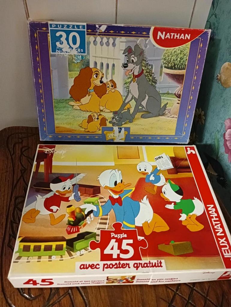 Anciens puzzles Disney Lot de 2