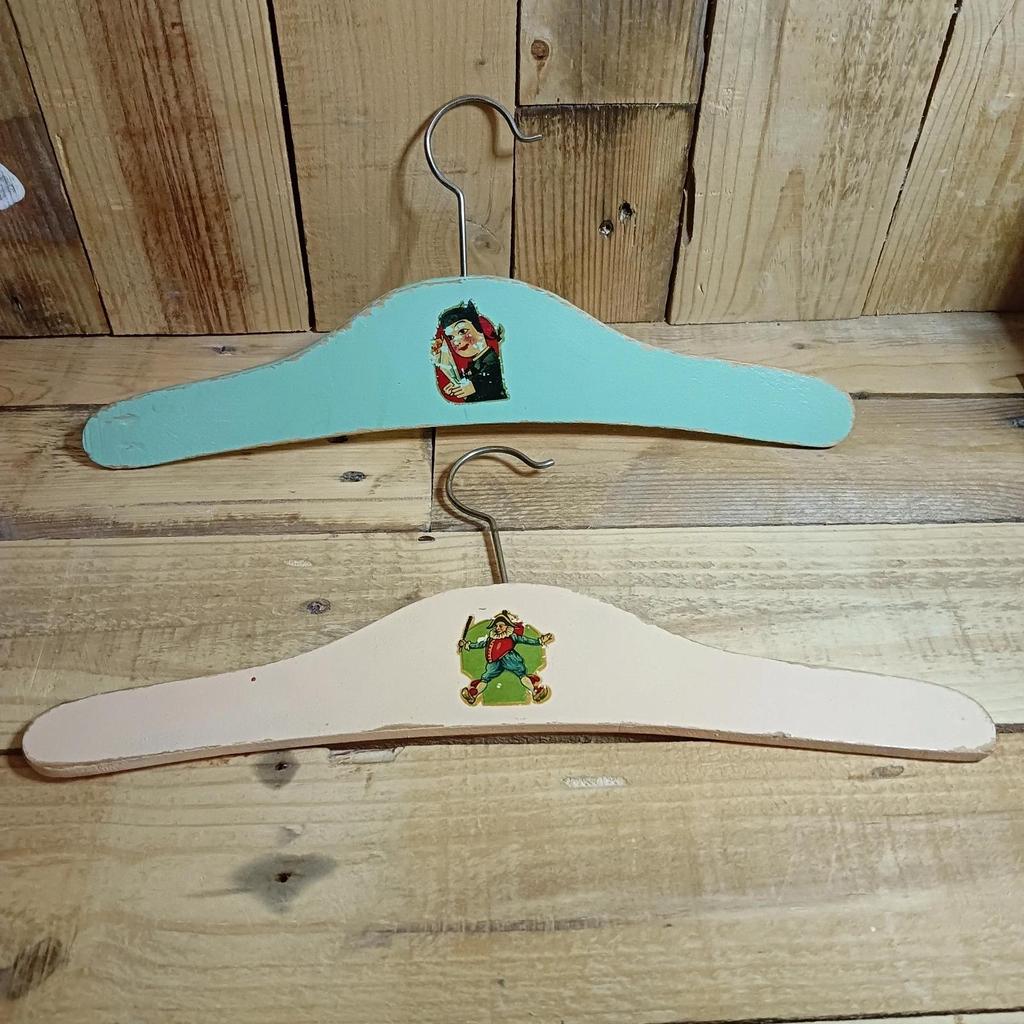 Lot de 2 portes manteaux enfants vintage