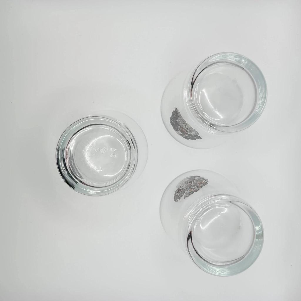 Lot de 3 verres vintage