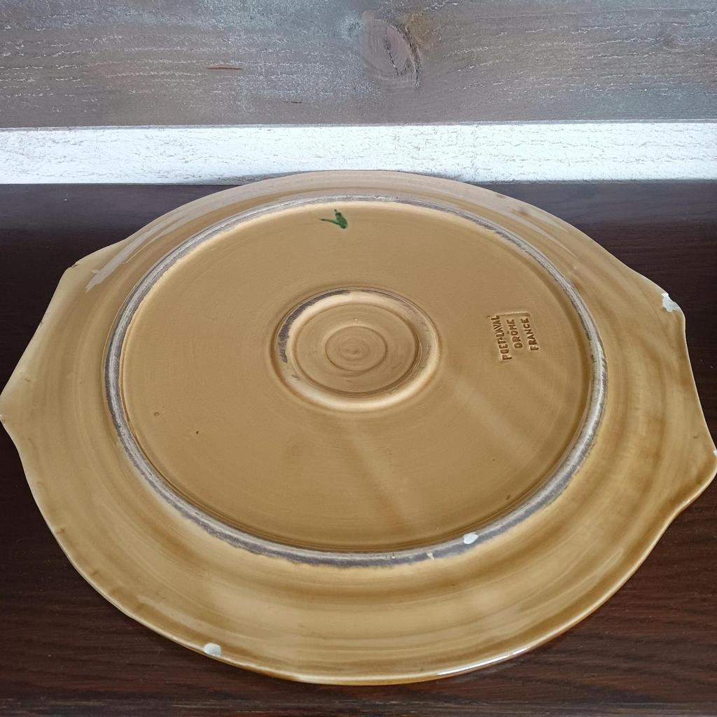 Très joli plat à tarte vintage Poët Laval