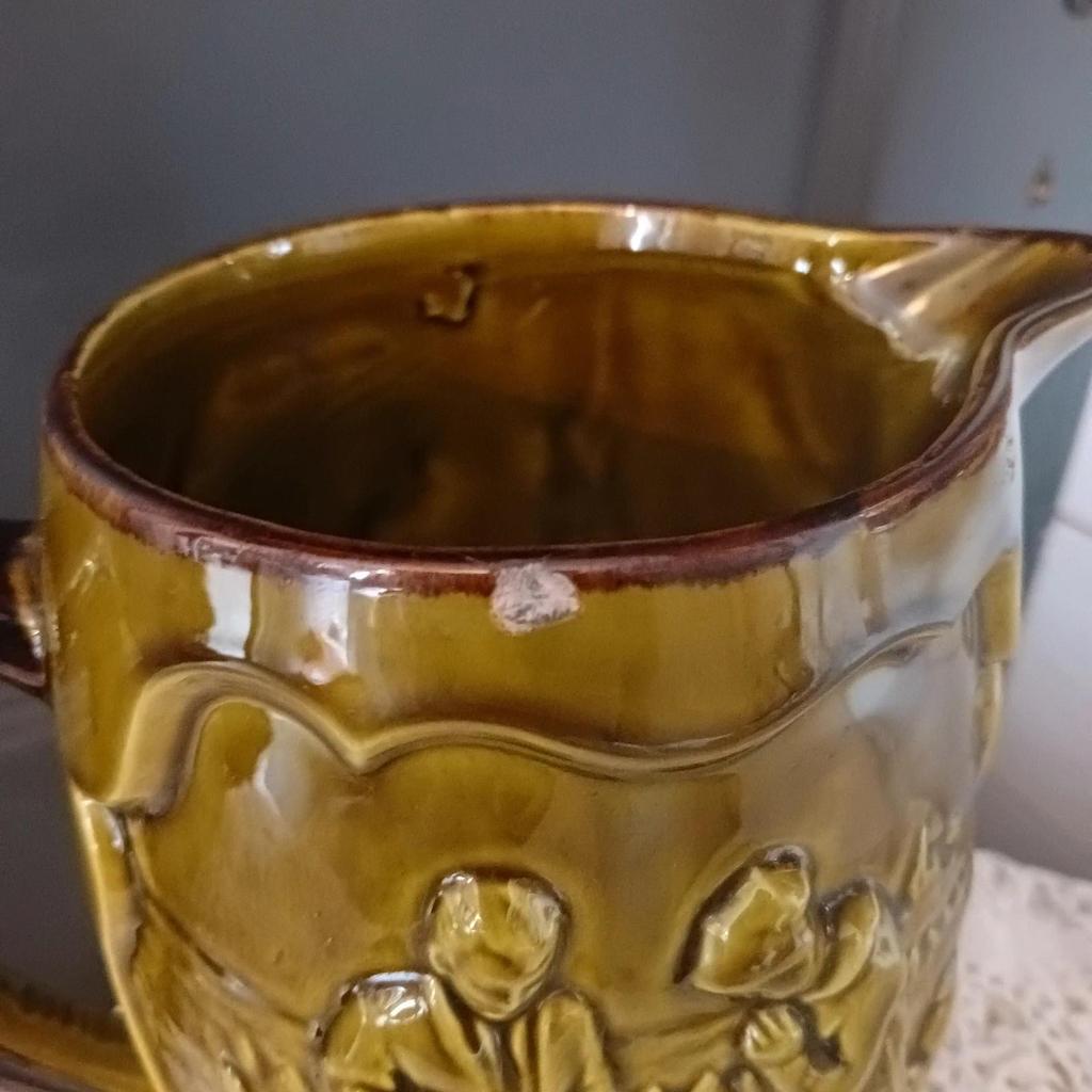 Très joli ancien pichet Angélus Poète Laval
