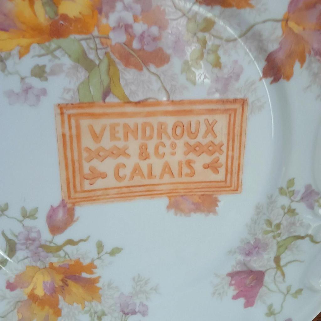 Magnifique ancien plat à gâteau publicitaire