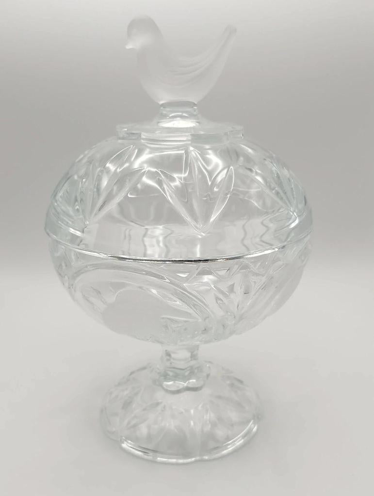Très jolie bonbonnière vintage en cristal