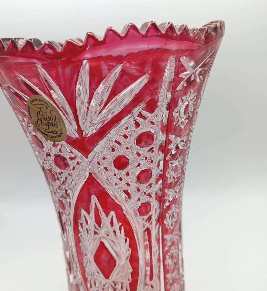 Très joli ancien vase Cristal d'arques