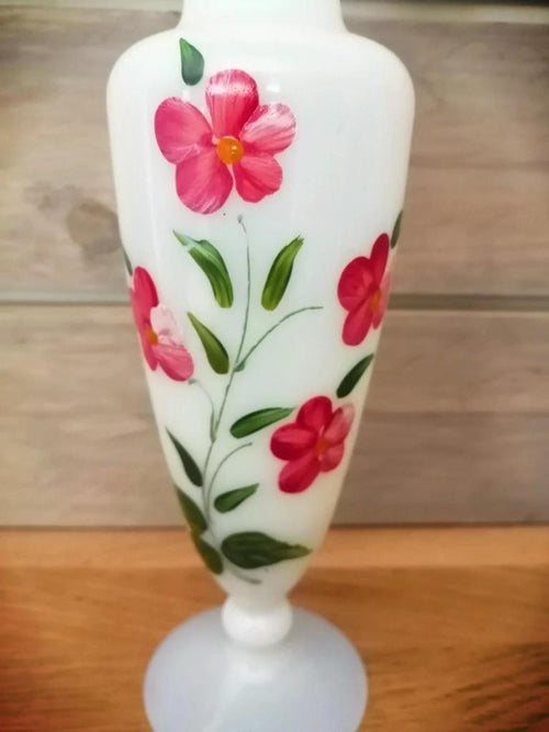 Ancien vase en opaline Florentine Stelvia