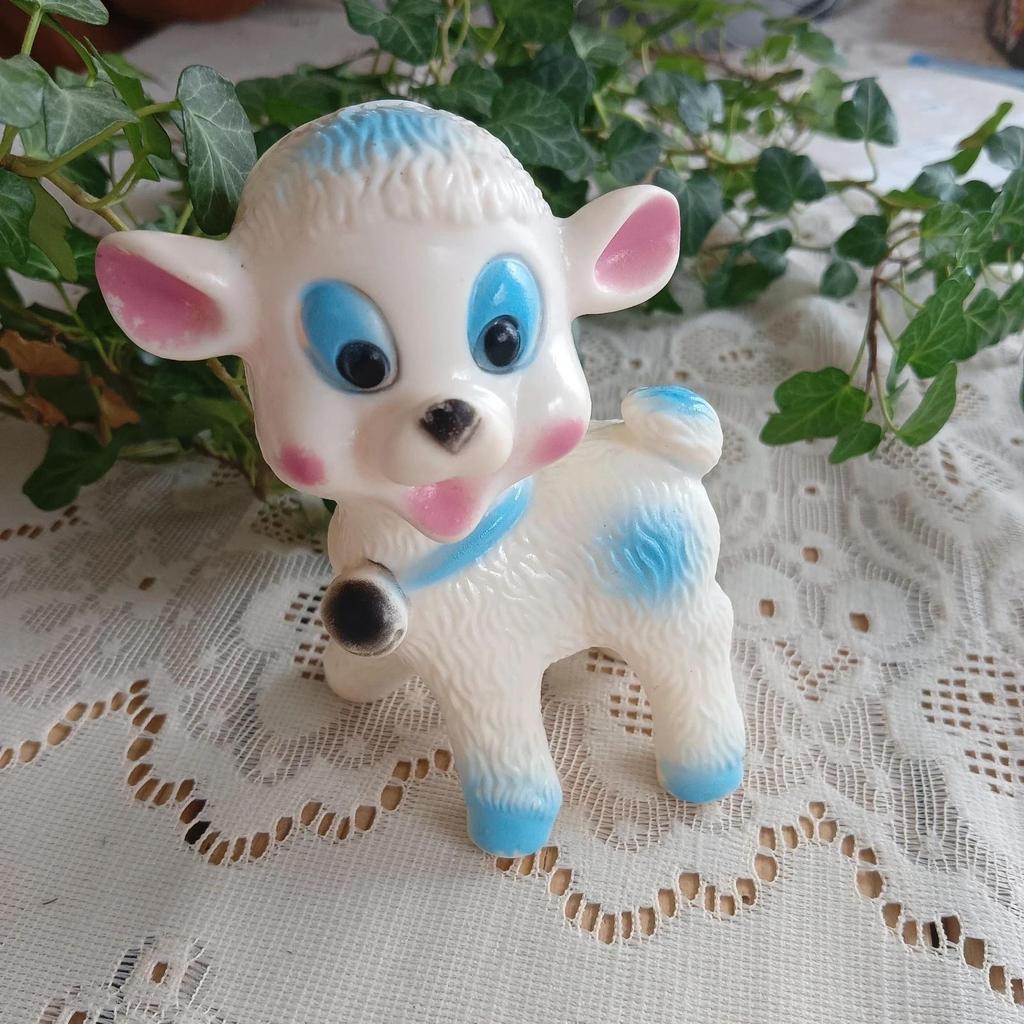 Très joli ancien pouêt pouêt agneau vintage