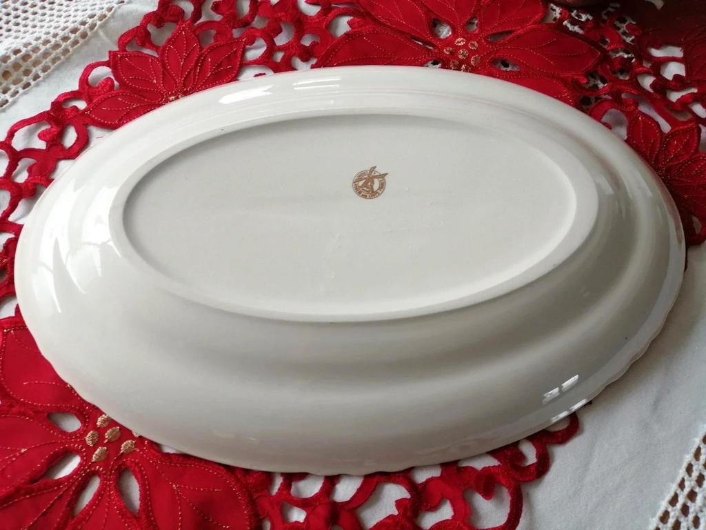 Ancien plat à poisson Moulin des loups Orchie