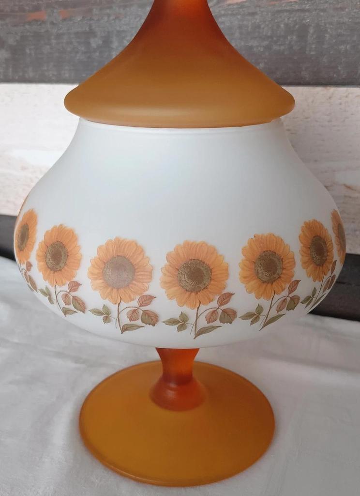 Ancien Vase/coupe sur pied Norléan
