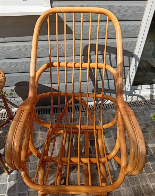 Magnifique fauteuil en rotin