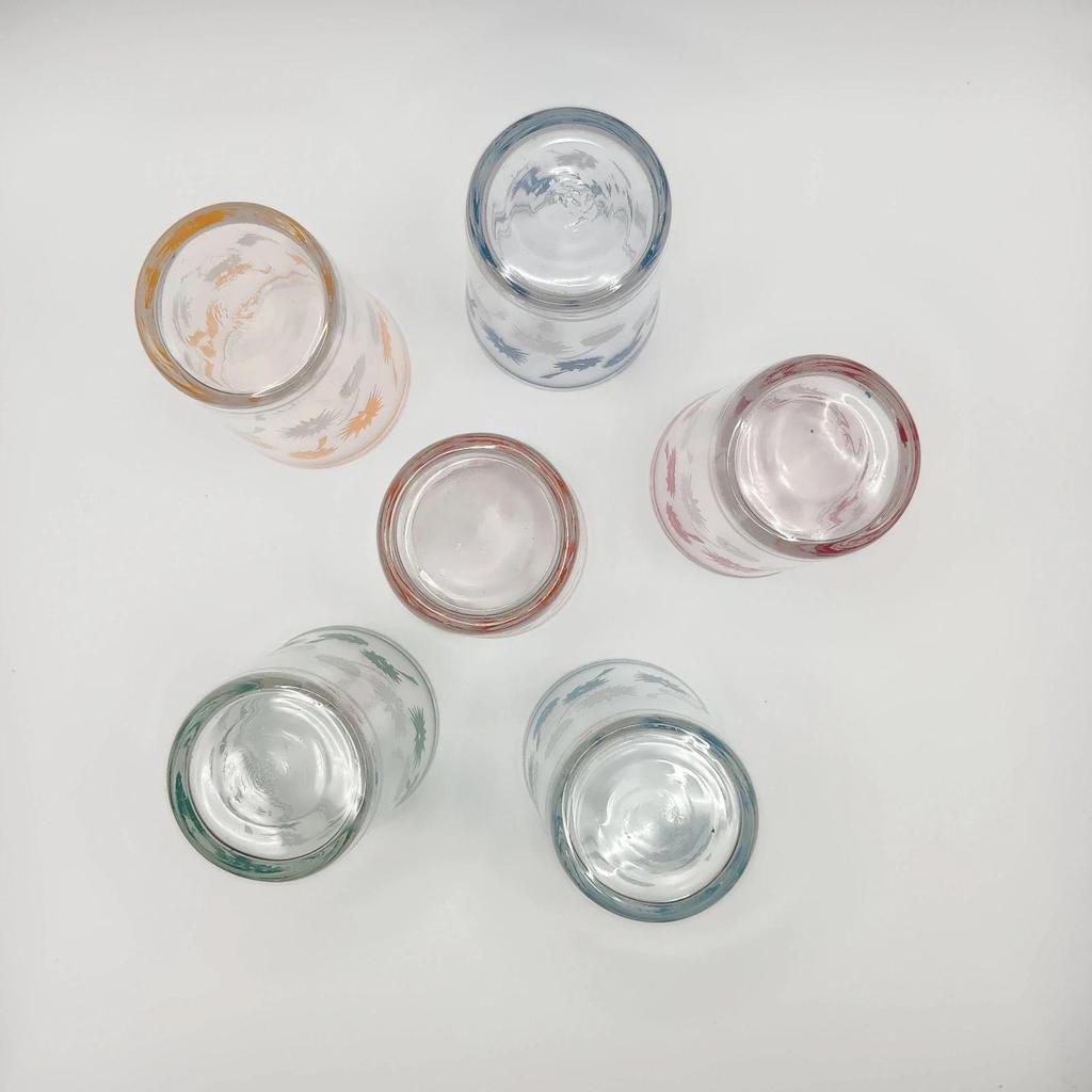 Lot de 6 petits verres vintage