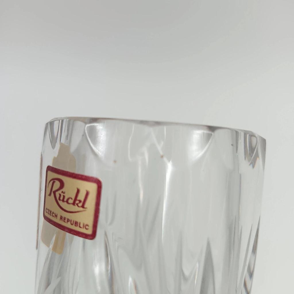 Très joli vase soliflore en cristal de Bohème