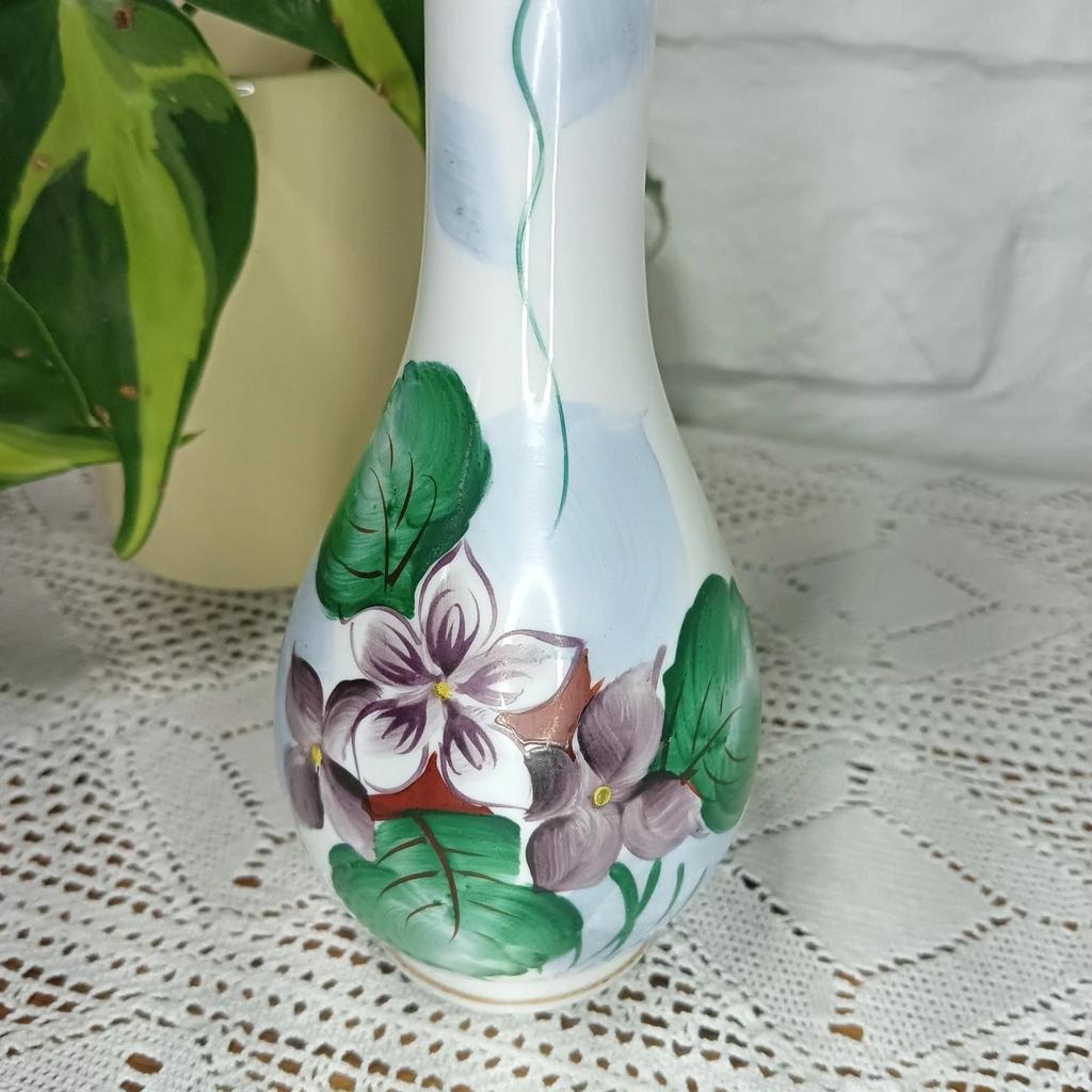 Très joli soliflore vintage en opaline