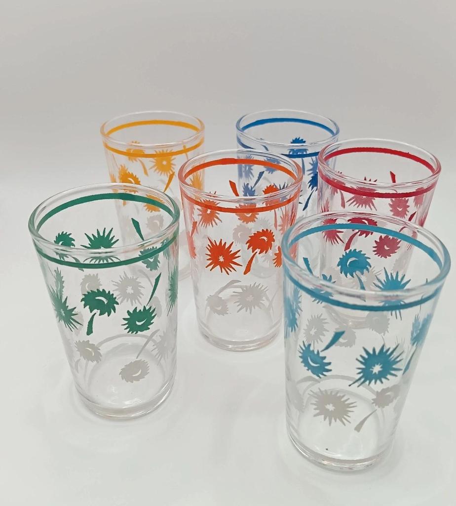 Lot de 6 petits verres vintage