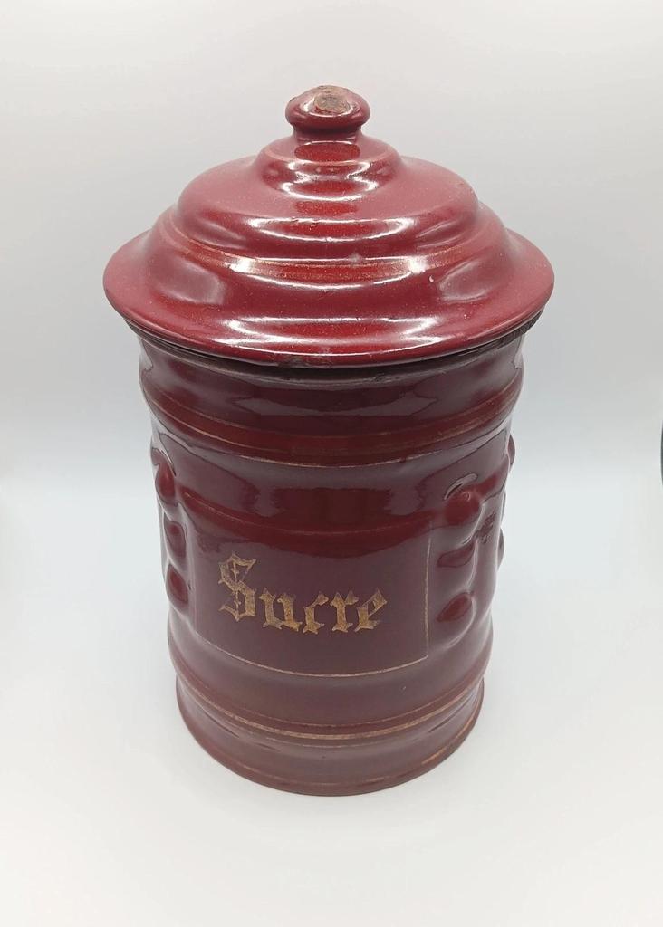 Très joli ancien pot émaillé