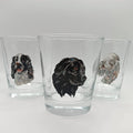 Lot de 3 verres vintage