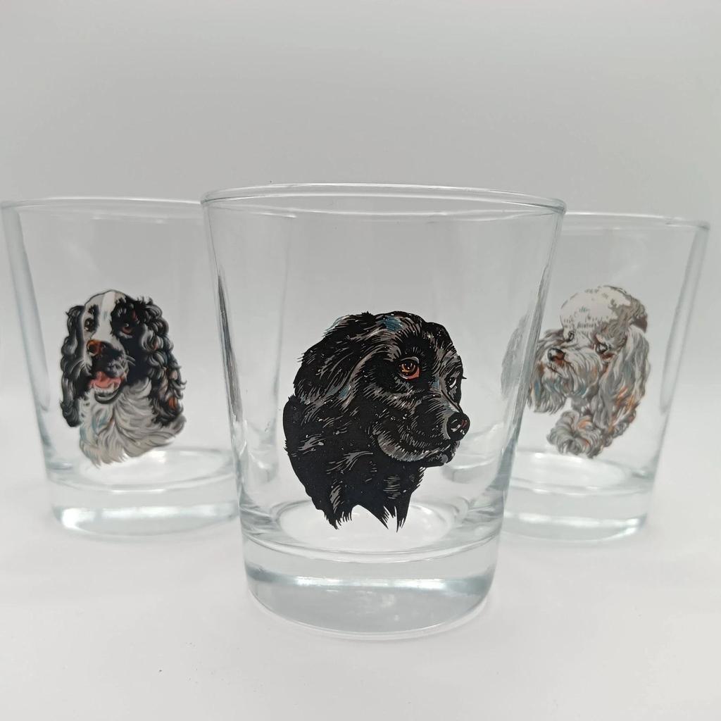 Lot de 3 verres vintage