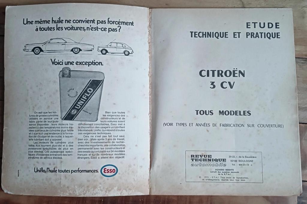 Revue technique Citroen 3cv