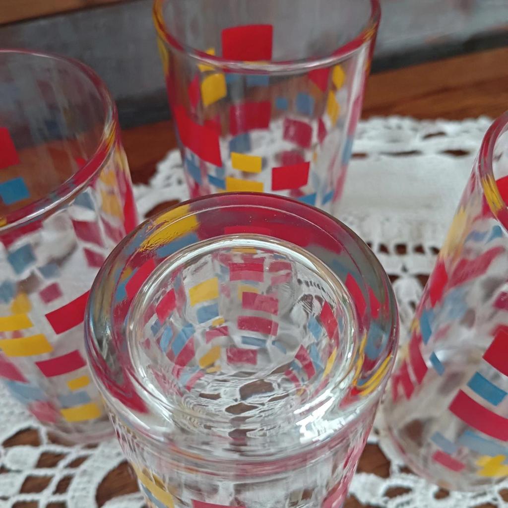 Très jolis verres à orangeade vintage