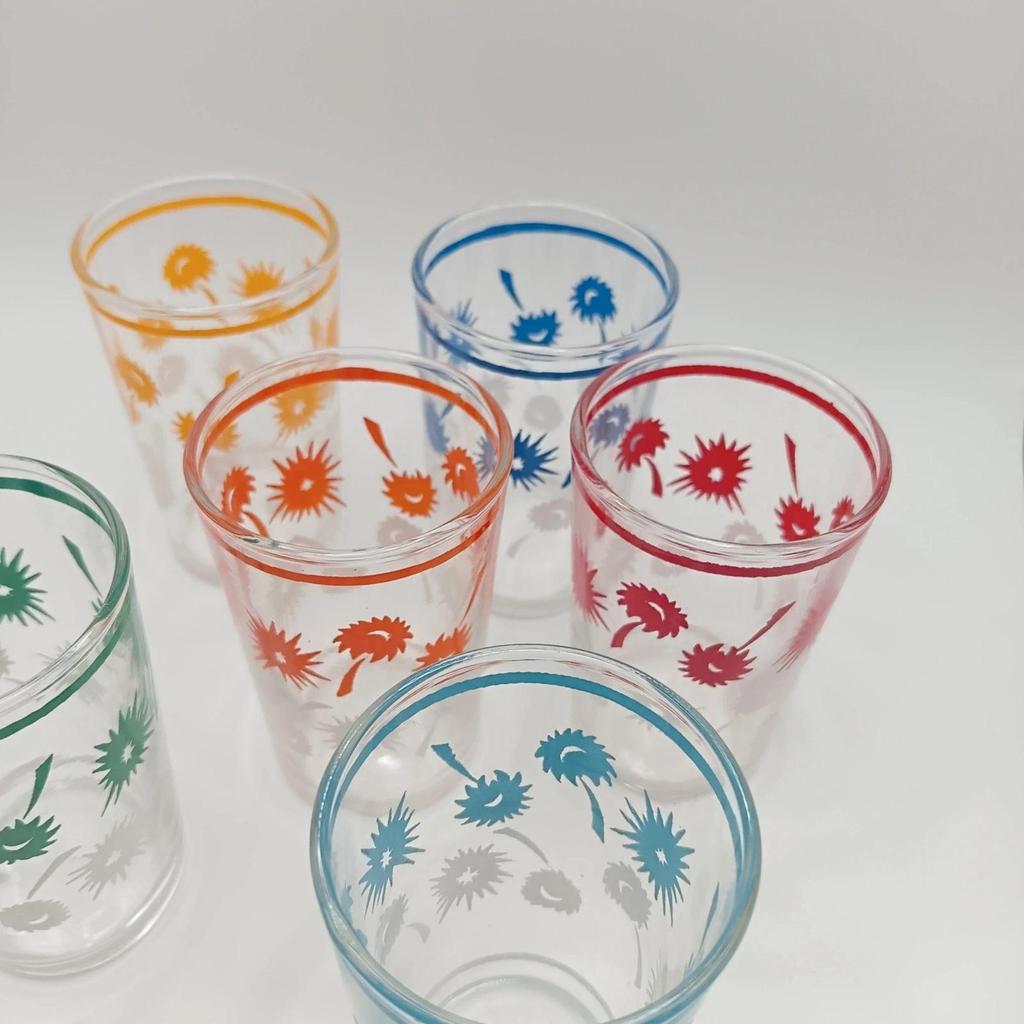 Lot de 6 petits verres vintage