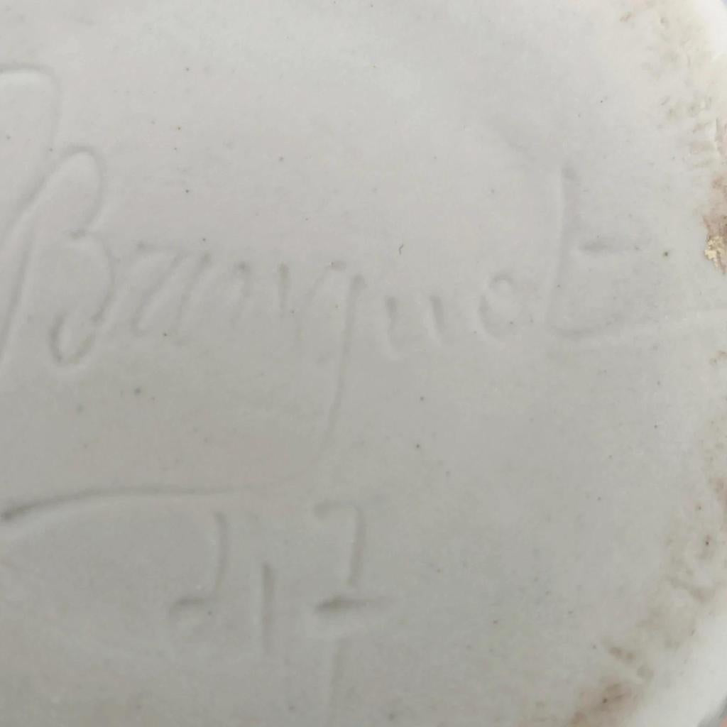 Très joli ancien vase en gré signé Breugnot
