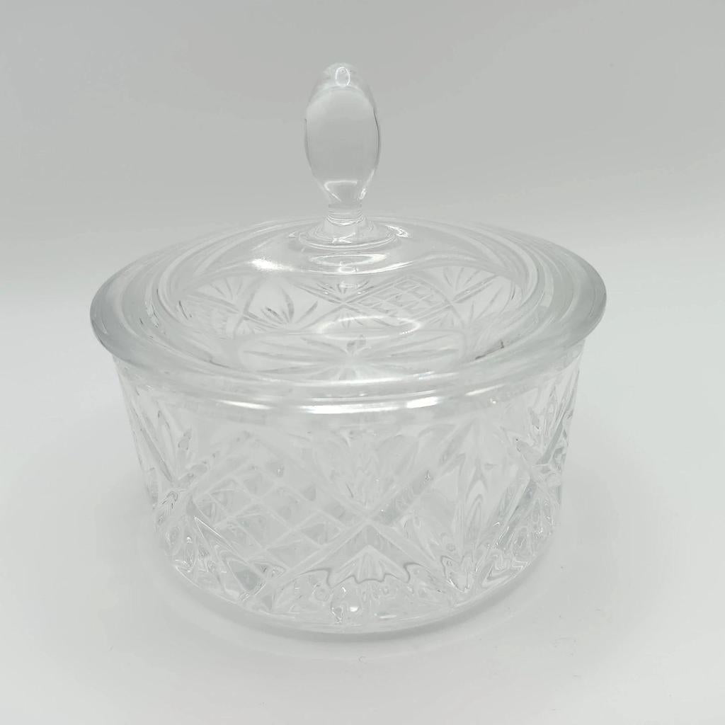 Très jolie ancienne bonbonnière en verre