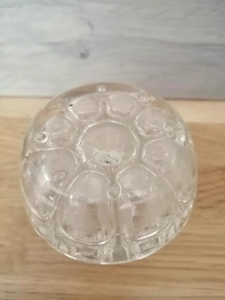 Ancien bougeoir pique fleurs cristal de Reims