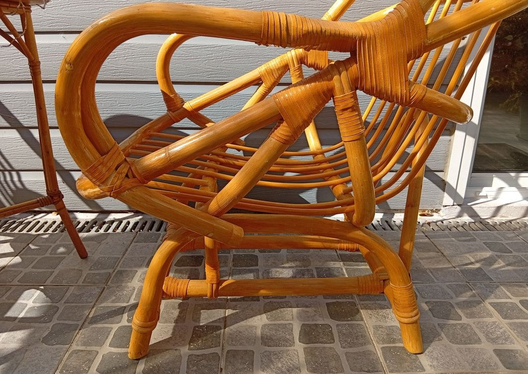 Magnifique fauteuil en rotin