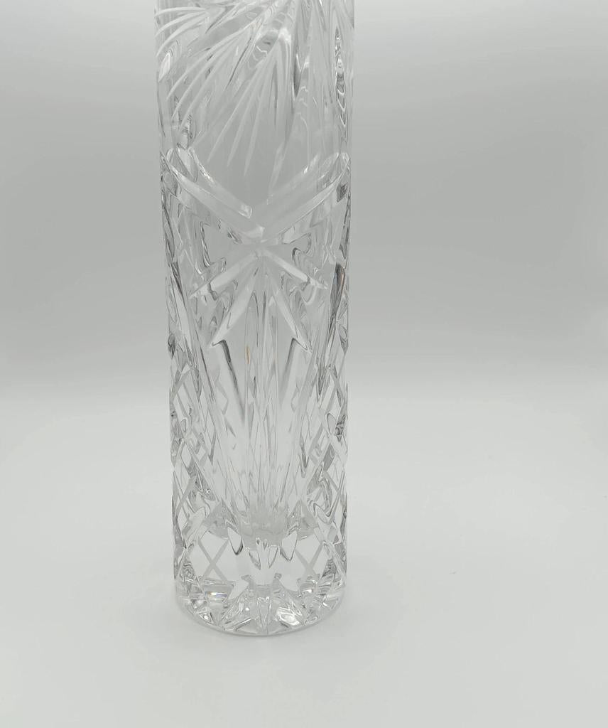 Très joli vase soliflore en cristal de Bohème
