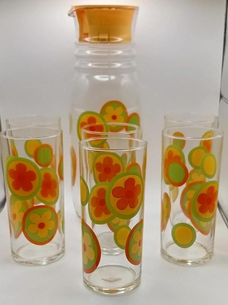 Rare service à jus de fruits vintage