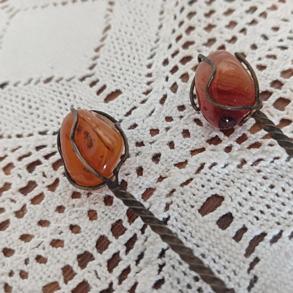 Lot de 5 très jolis pics à cocktails vintage