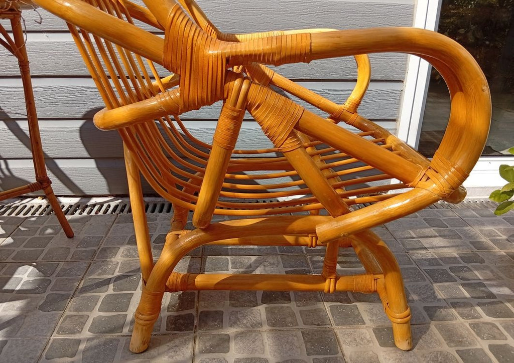 Magnifique fauteuil en rotin