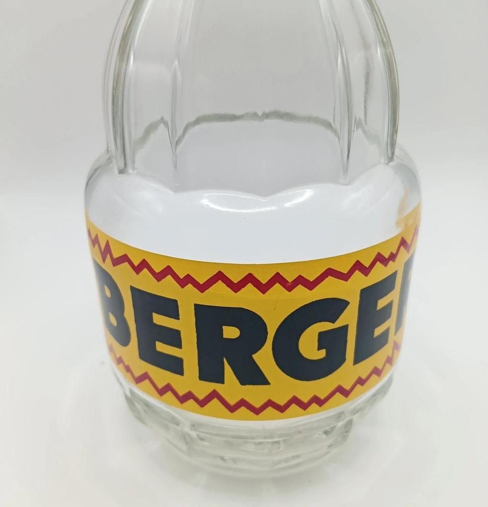 Très jolie ancienne carafe publicitaire Berger