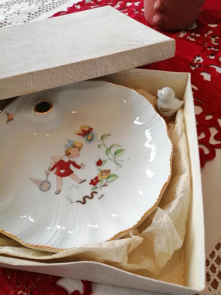 Ancienne assiette à boullie porcelaine de limoges R. Leclair