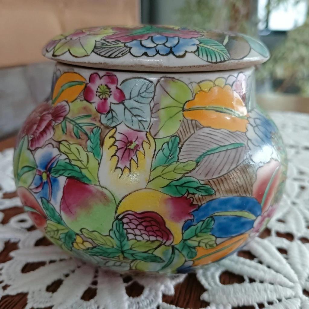 Magnifique pot à gingembre vintage