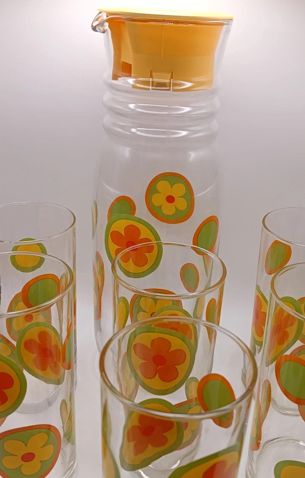 Rare service à jus de fruits vintage