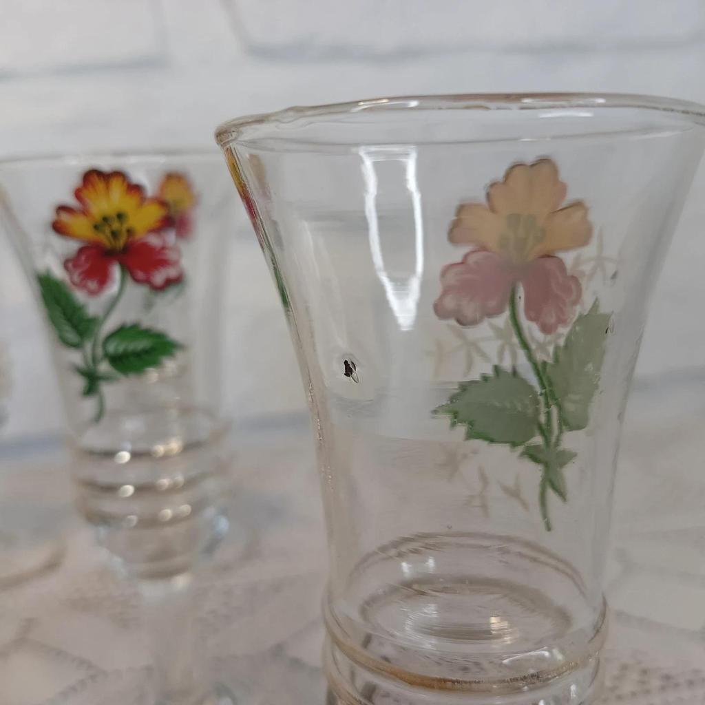 Lot de 6 verres à liqueur vintage