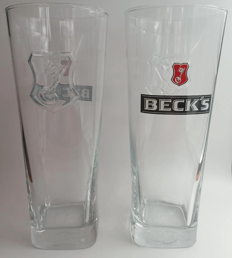 Lot de 6 très jolis verres à bière publicitaire de 0,5l