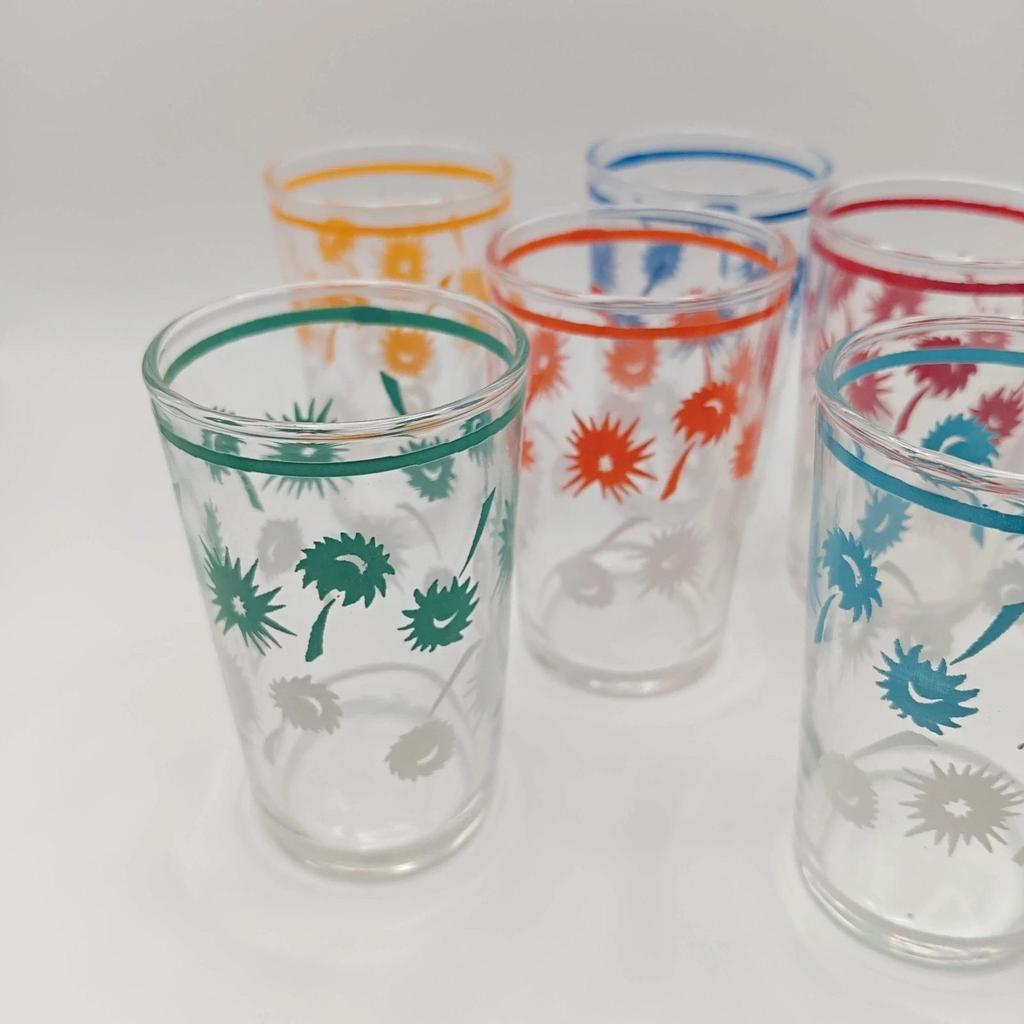 Lot de 6 petits verres vintage
