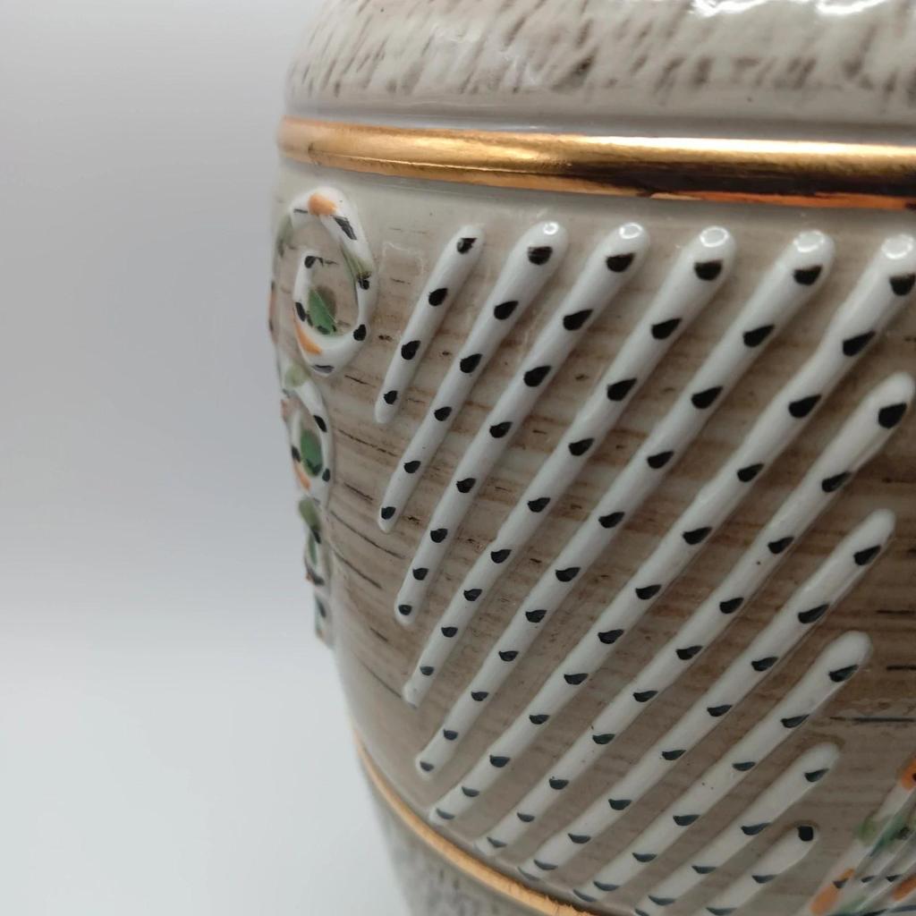 Très joli ancien vase en gré signé Breugnot